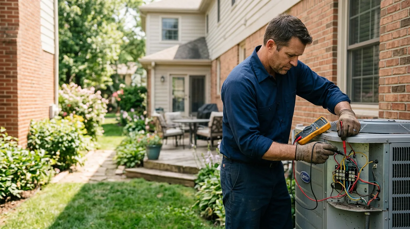 HVAC technician working near Blaine, KY